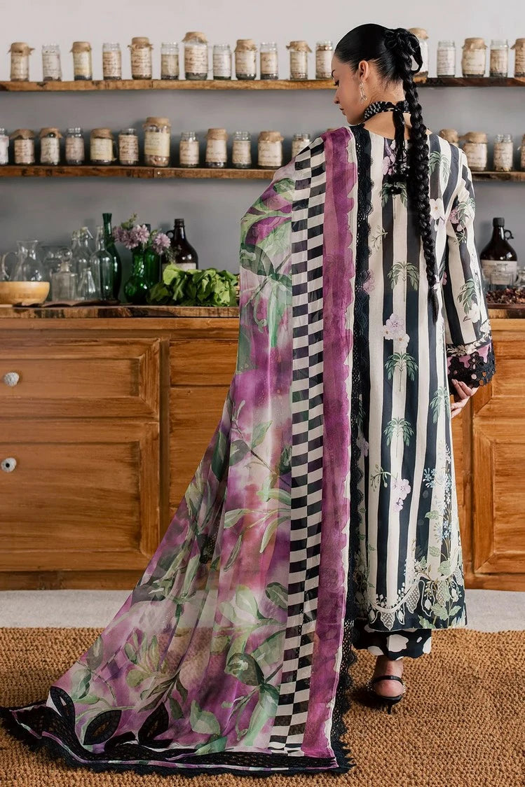 03-Piece Digital Printed Lawn Suit - Ready To Wear