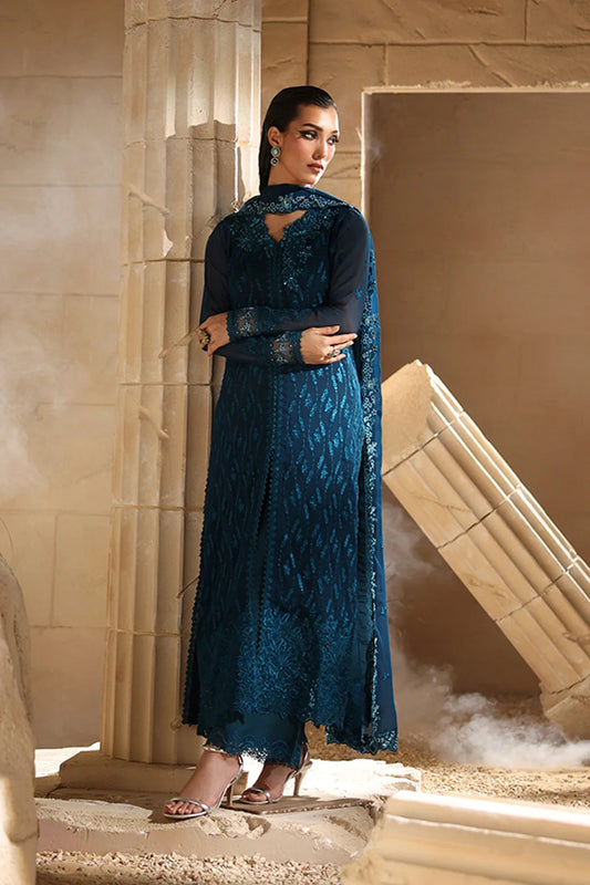 3 Piece Chiffon Suit With Chiffon Dupatta | Ready To Wear