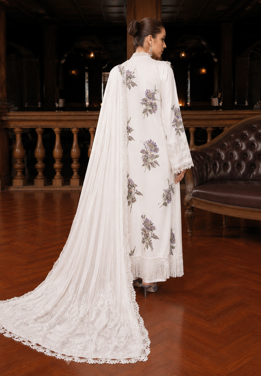 3-Piece Sheesha Silk Twin Sequined Embroidered Suit with Pallu Dupatta | Ready to Wear