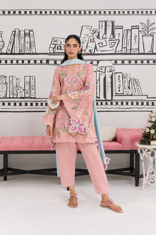Luxury 3D Embroidered Silk – Ready-to-Wear