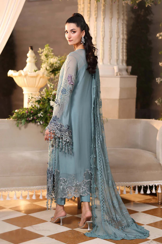 03-Piece Chiffon Suit With Heavy Embroidery - Ready To Wear
