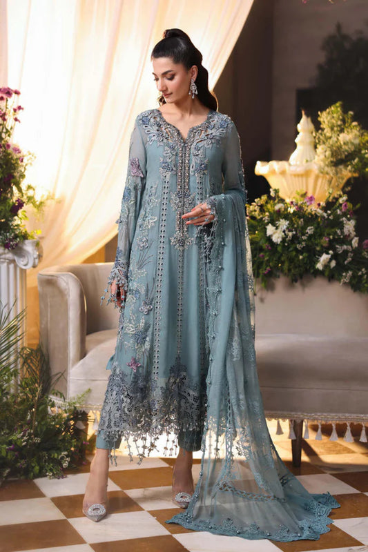 03-Piece Chiffon Suit With Heavy Embroidery - Ready To Wear