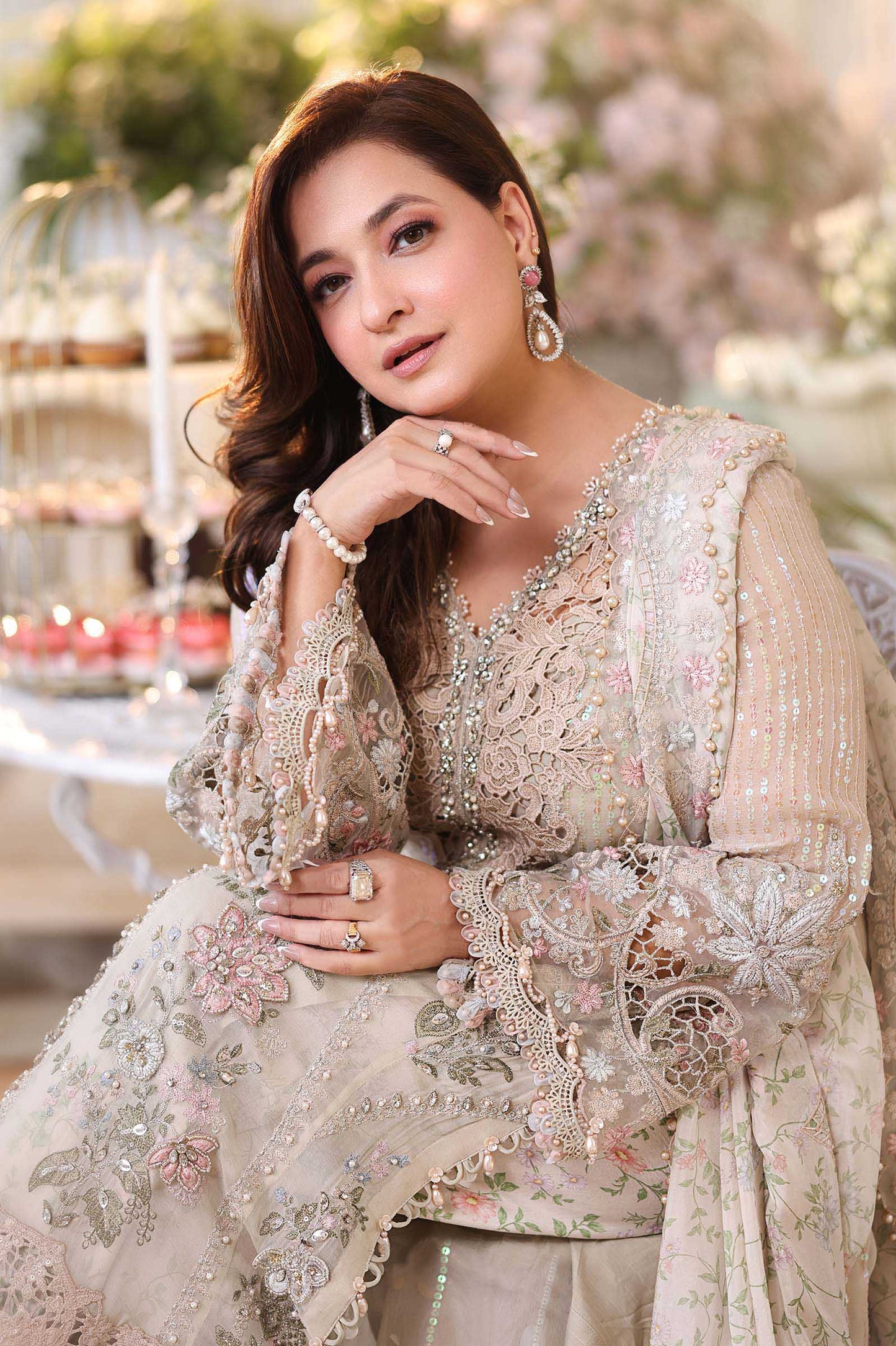 03-Piece Embroidered Chiffon Suit | Ready To Wear