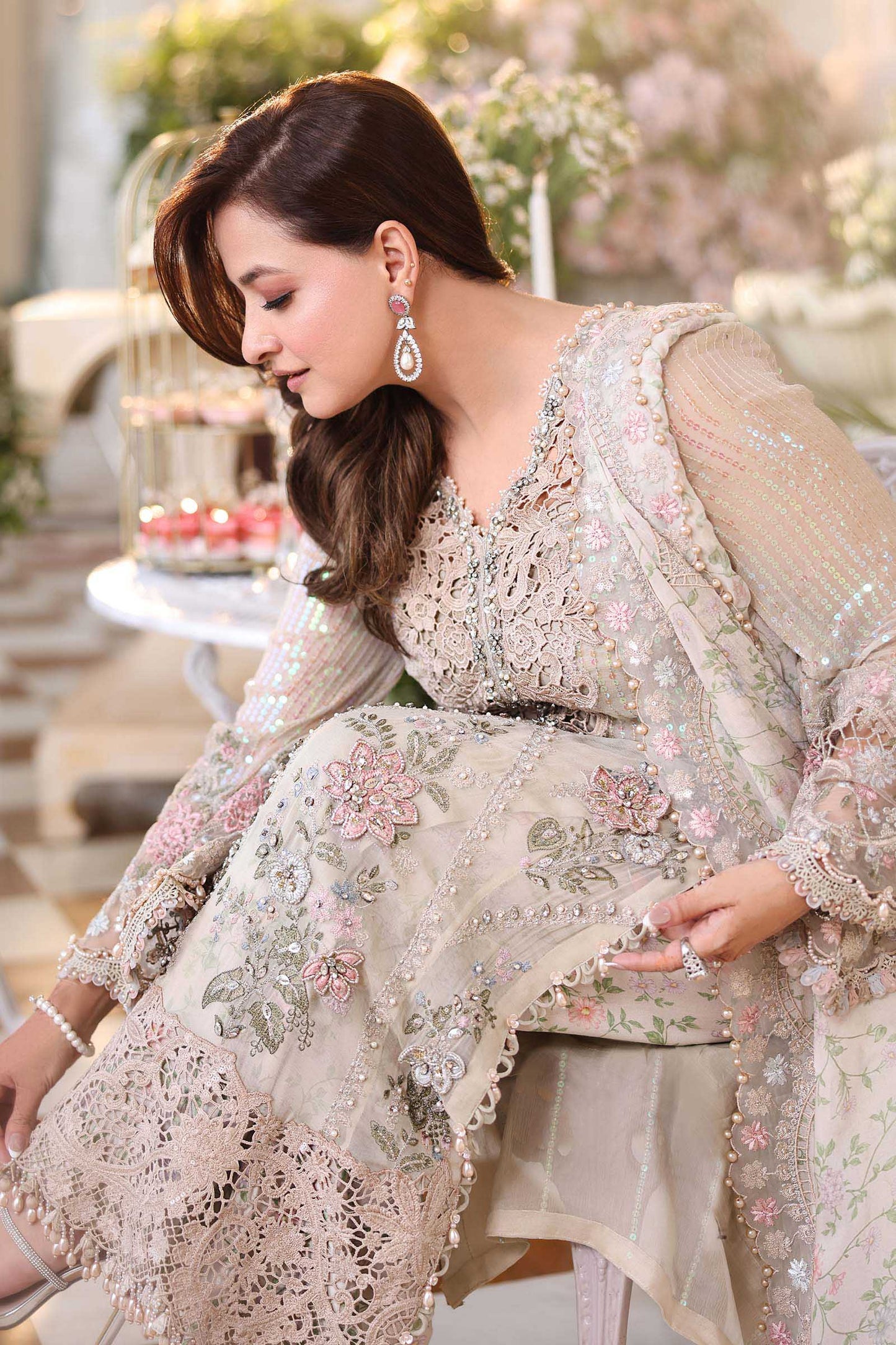03-Piece Embroidered Chiffon Suit | Ready To Wear