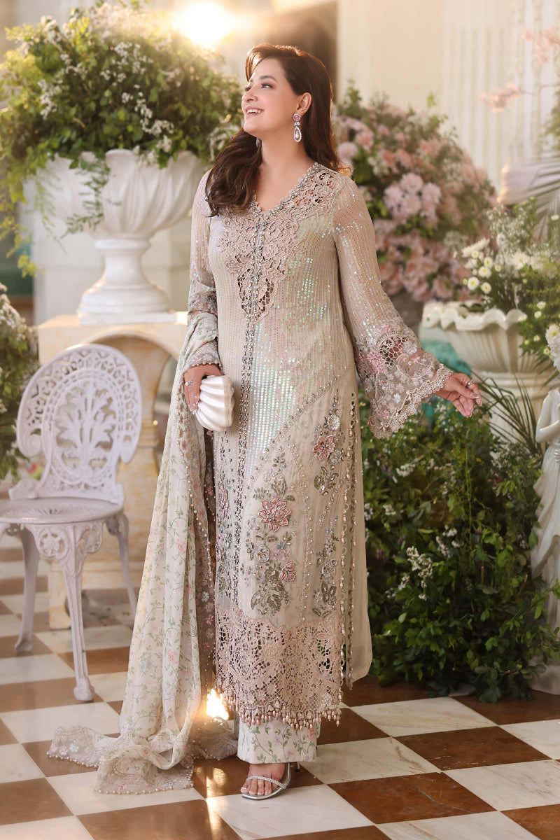 03-Piece Embroidered Chiffon Suit | Ready To Wear