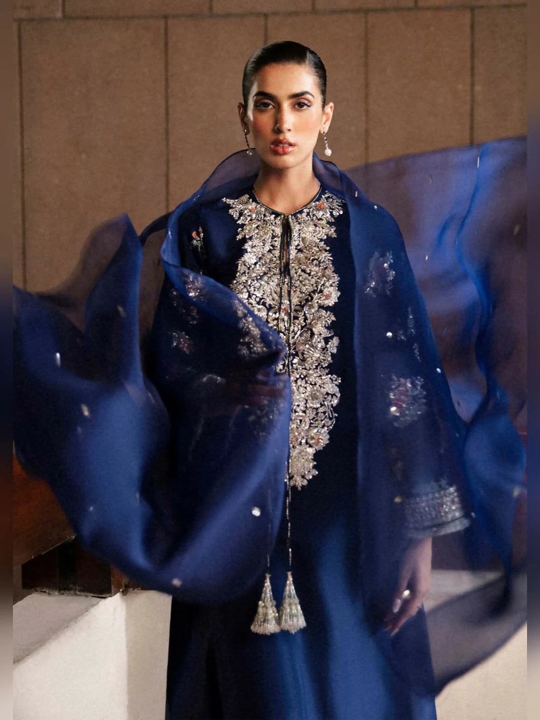03-Piece Raw Silk Suit - Ready To Wear
