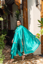 3 Piece Stitched Silk Dress - Ready To Wear