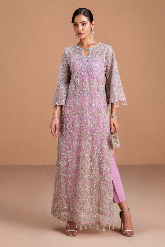 02-Piece Heavy Embroidered Organza - Ready To Wear