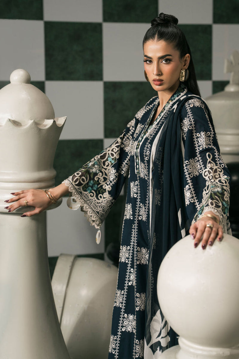 Dhank Black Embroidered 3-Piece  Suit | Ready-to-Wear