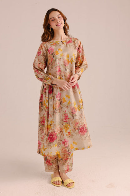 2  Piece Stitched Printed Cotton Lawn Suit -  Ready to Wear