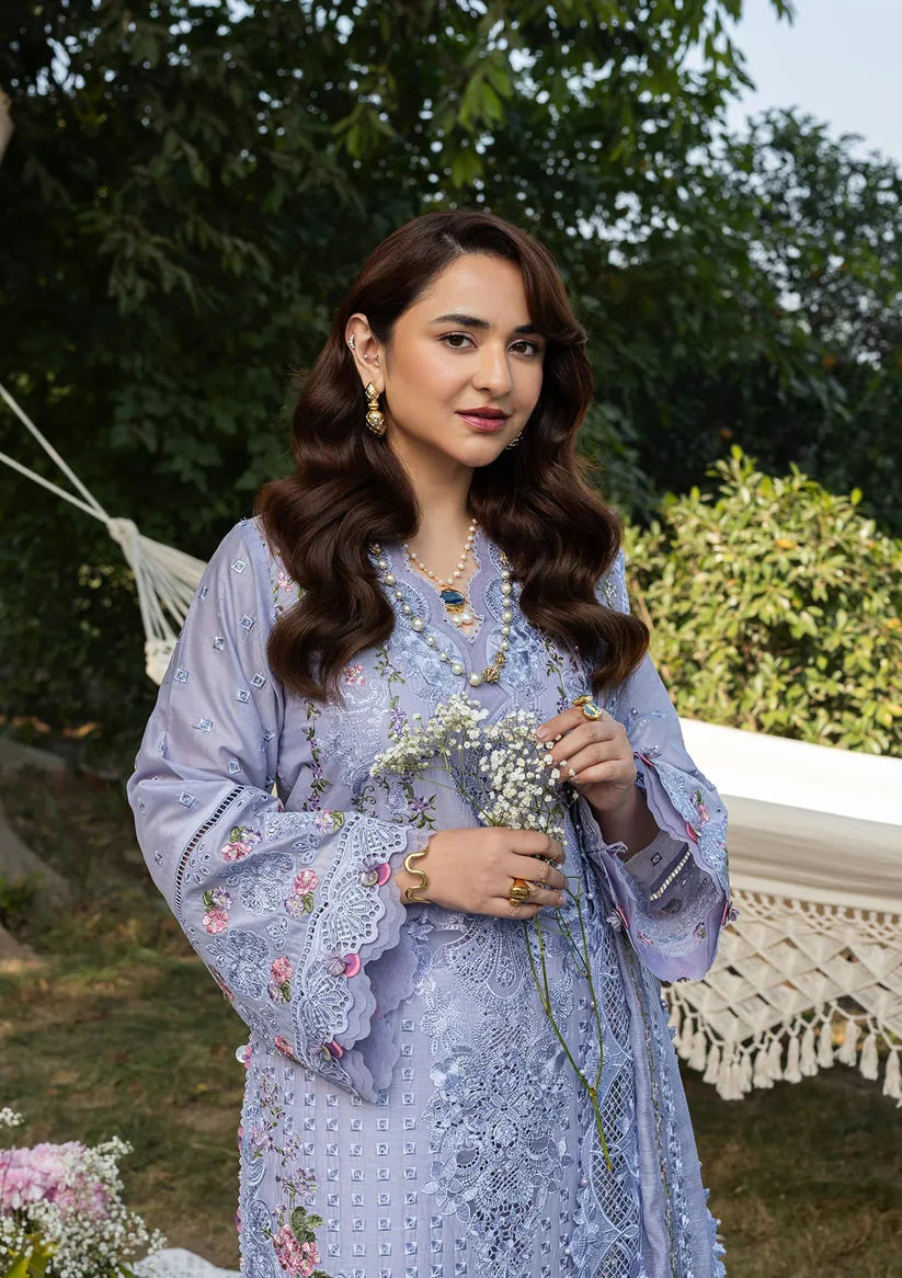 03-Piece Lawn Suit With Jacquard Dupatta | Ready To Wear