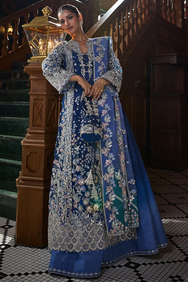 03-Piece Heavy Embroidered Hand Embellished With Dupatta - Ready To Wear