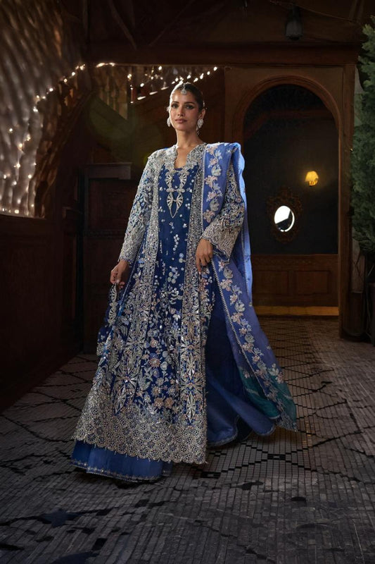 03-Piece Heavy Embroidered Hand Embellished With Dupatta - Ready To Wear