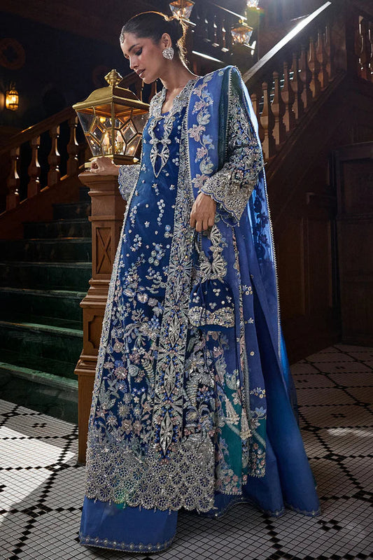 03-Piece Heavy Embroidered Hand Embellished With Dupatta - Ready To Wear