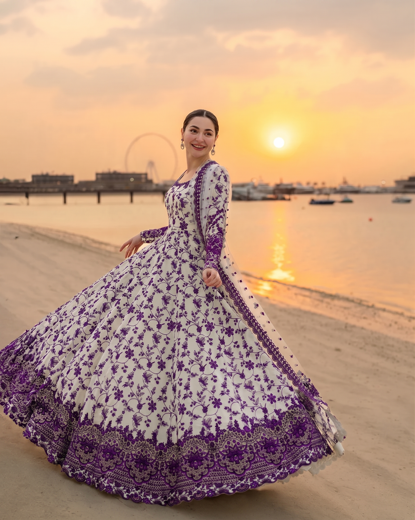 03-Piece Lawn Suit ( Maxi Style ) - Ready To Wear