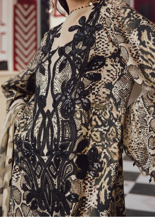 3 Piece Stitched  Lawn Suit - Ready to Wear