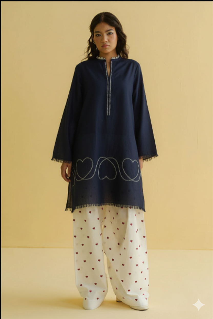 2  Piece Stitched Lawn Suit - Ready to Wear