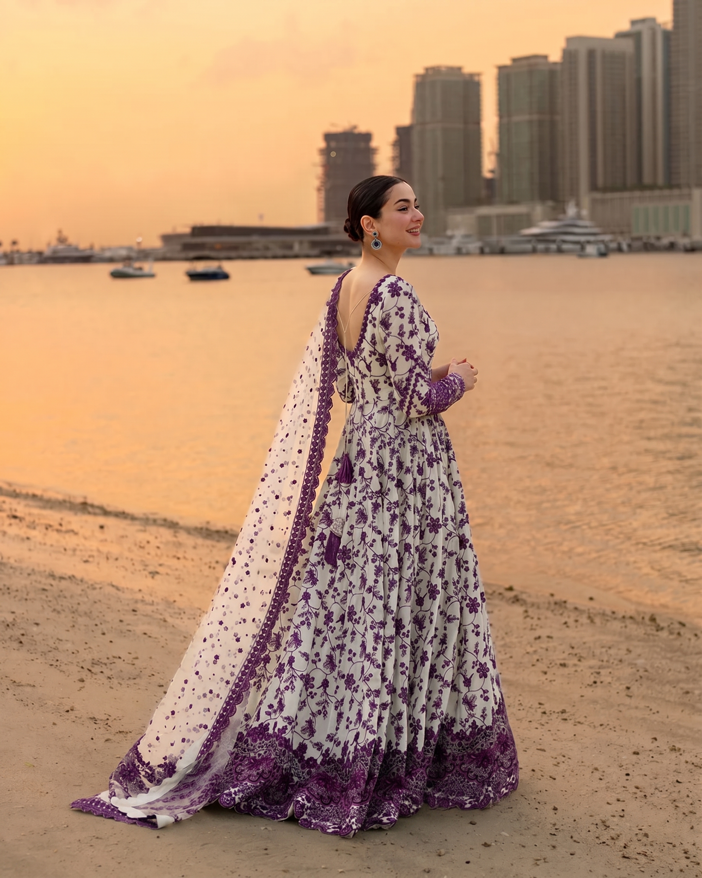 03-Piece Lawn Suit ( Maxi Style ) - Ready To Wear