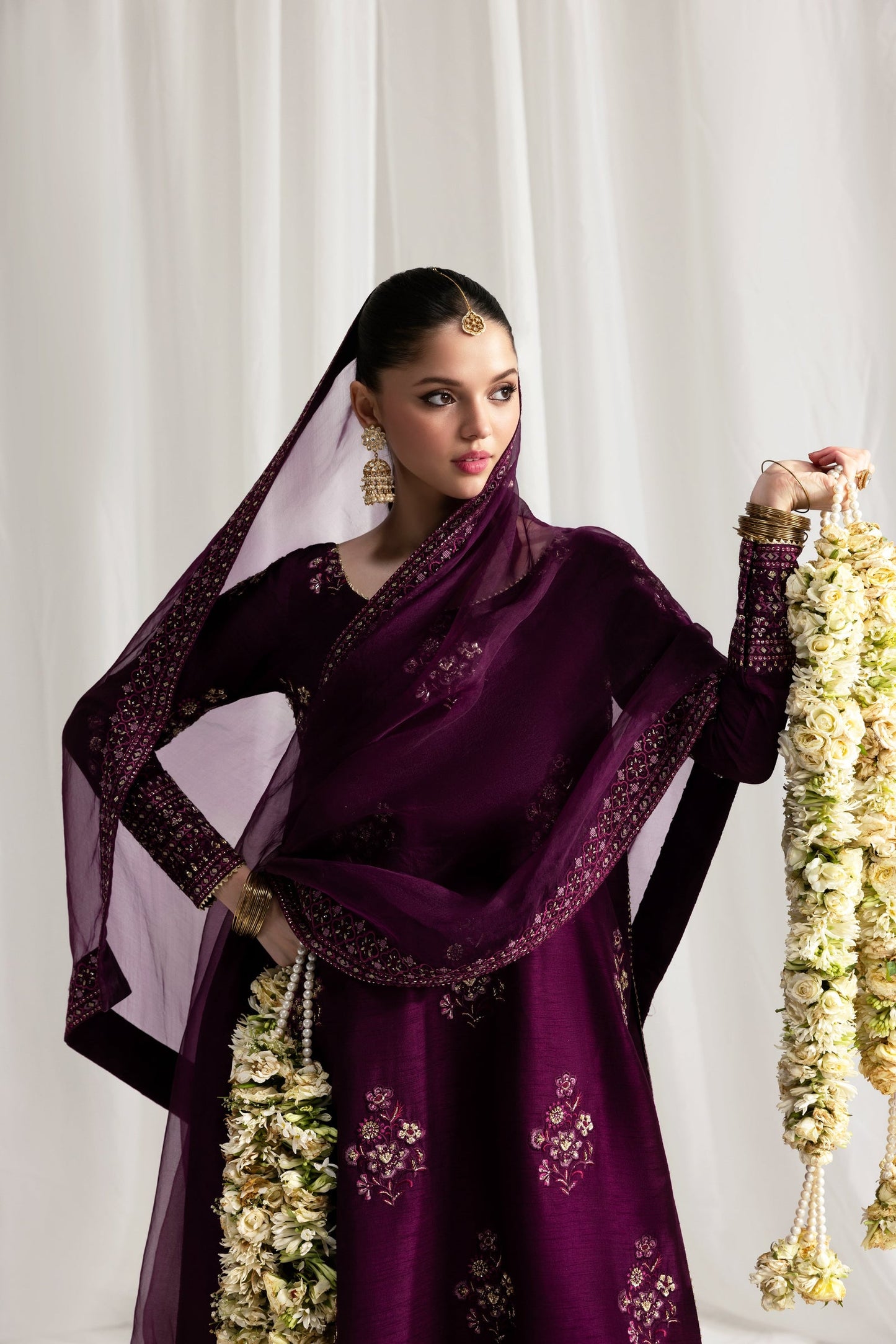 3-Piece Luxury Raw Silk Embroidered Suit with Organza Dupatta | Ready to Wear