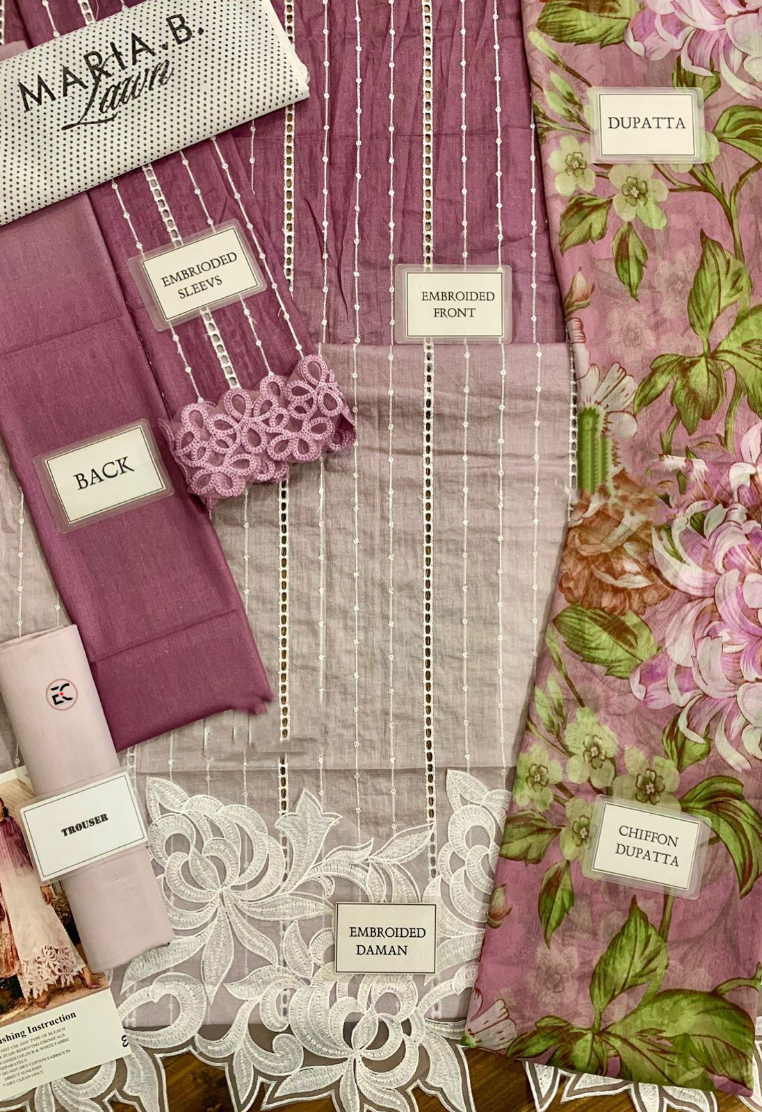 3 Piece Stitched Long Dress - Ready To Wear