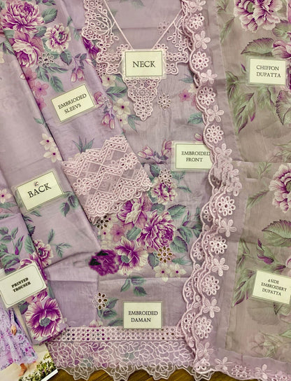 3 Piece Ready To Wear Stitched Lawn Suit