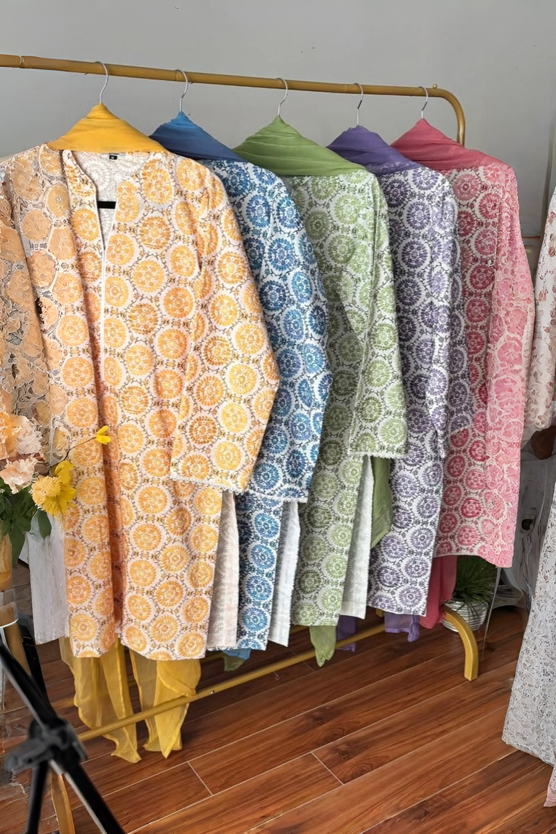 3 Piece Stitched Read to Wear Chikankari Suit