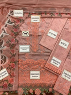 3 Piece Stitched Embroidery Lawn Dress - Ready to Wear