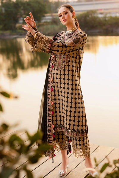 3 Piece Stitched Lawn Suit - Ready To Wear