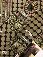 3 Piece Stitched Lawn Suit - Ready To Wear