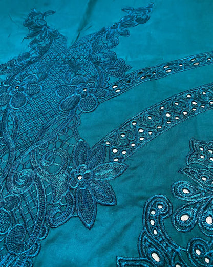 3 Piece Stitched Chikankari Embroidery Suit - Ready To Wear