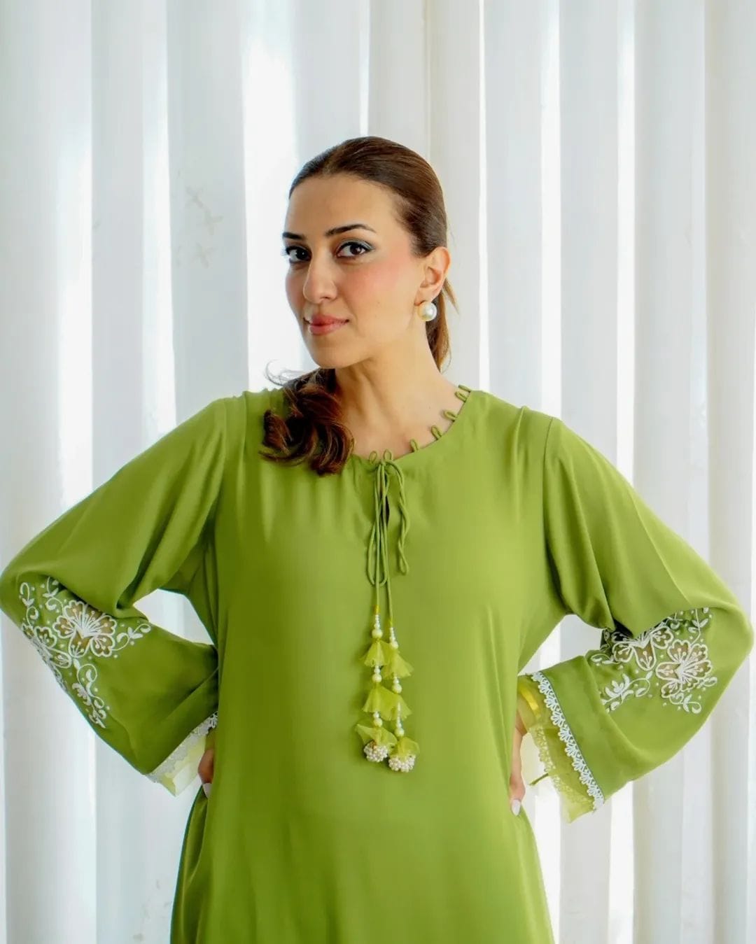 2 Piece Silk Kaftan - Ready To Wear