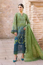 3 Piece Stitched Chikankari Embroidery Dress - Ready To Wear