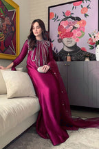 3 Piece Silk Stitched Suit - Ready To Wear