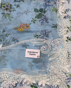 3 Piece Stitched Chikankari Embroidery Dress - Ready To Wear