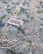 3 Piece Stitched Chikankari Embroidery Dress - Ready To Wear