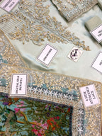 3 Piece Stitched Embroidery Silk Suit - Ready To Wear