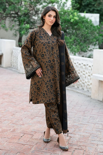 3 Piece Stitched Lawn Suit - Ready To Wear