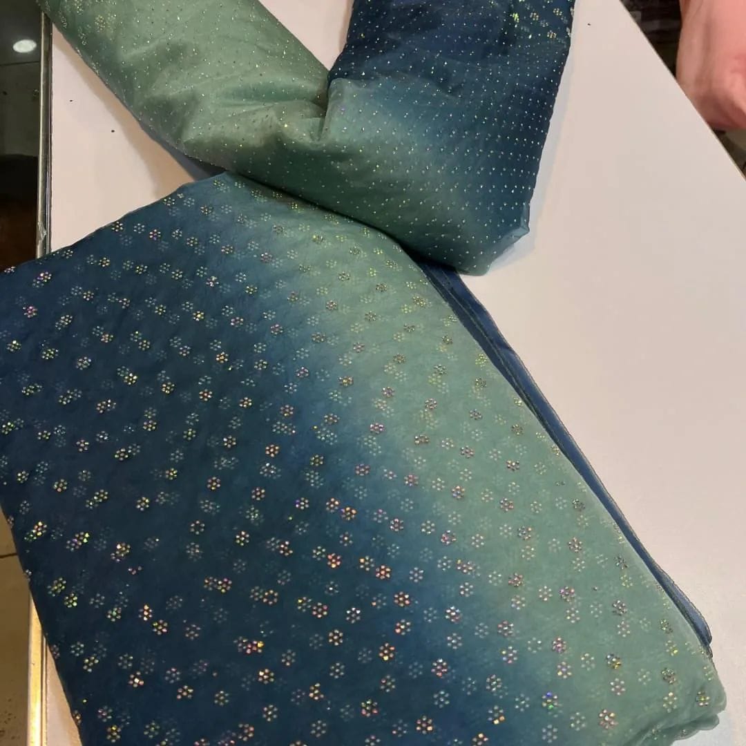 3 Piece Stitched Organza Suit - Ready To Wear