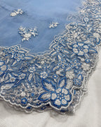 3 Piece Stitched Embroidery Organza Dress - Ready To Wear