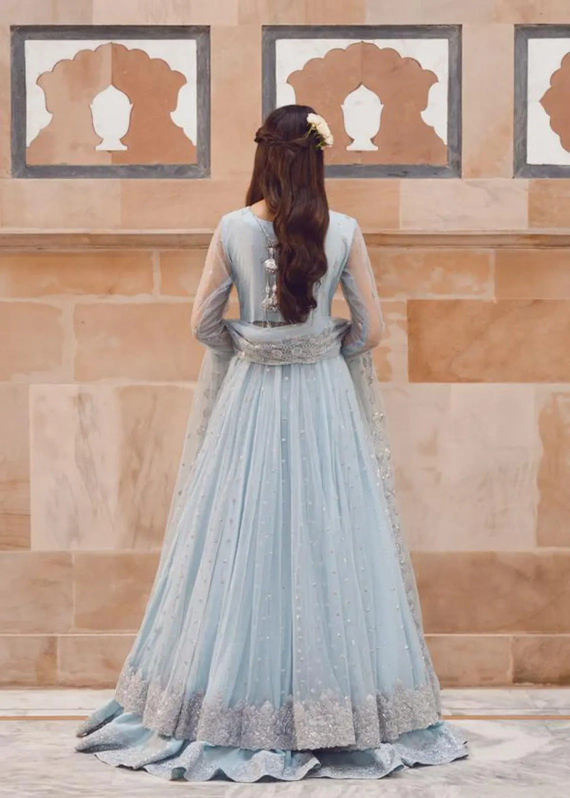 3 Piece Chiffon Embroidery Dress