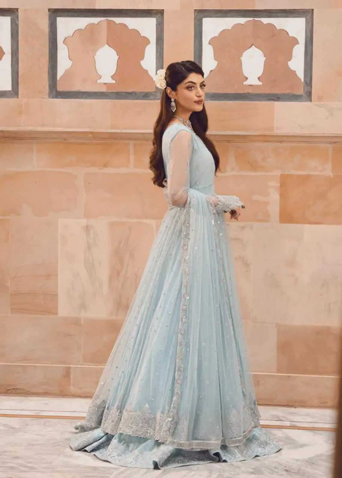 3 Piece Chiffon Embroidery Dress - Ready To Wear