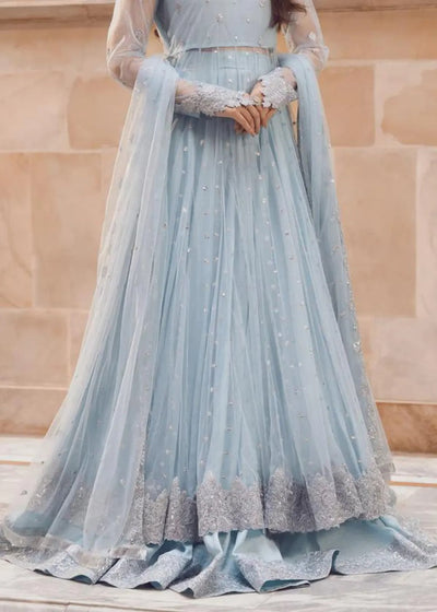 3 Piece Chiffon Embroidery Dress - Ready To Wear