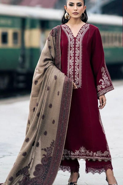 3 Piece Stitched Dhanak Dress - Ready to Wear