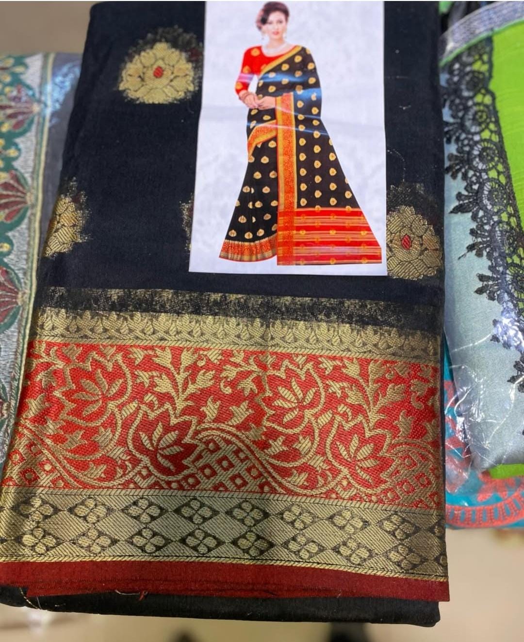 Dhaka Banarasi Stitched Saare - Ready To Wear