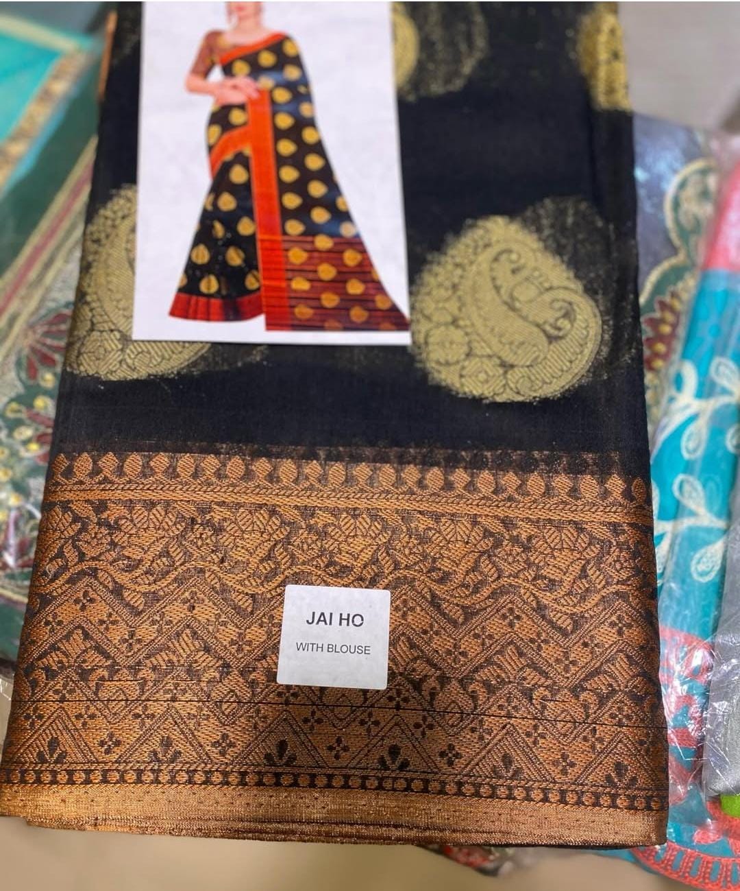 Dhaka Banarasi Stitched Saare - Ready To Wear