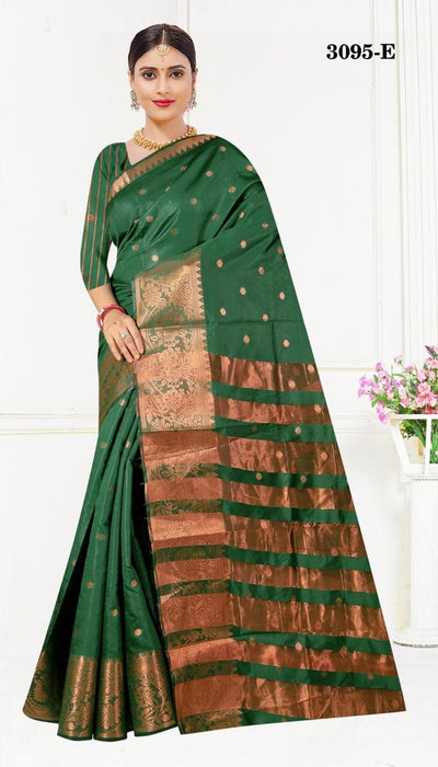 Indian Banarasi Stitched Saare - Ready To Wear