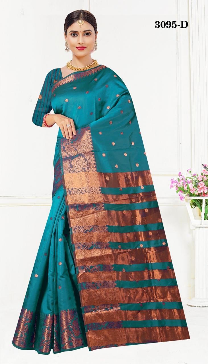 Indian Banarasi Stitched Saare - Ready To Wear