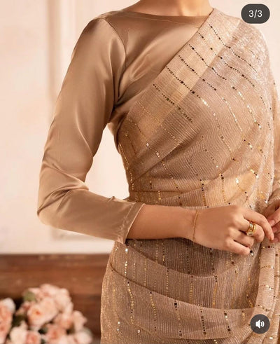 Shimmer Stitched Saare - Ready To Wear