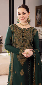 3 Piece Stitched Chiffon Embroidery Dress - Ready To Wear