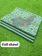 3 Piece Stitched Pashmina Dress With Embroidery Shawl - Ready To Wear